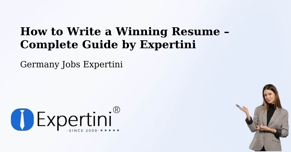 Resume Writing Guide for Job Seekers – Gräfelfing - Gräfelfing, Germany Jobs Expertini