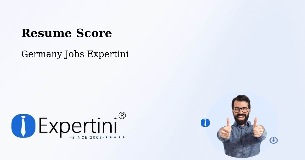 Resume Score & Job Description Match Tool – Gräfelfing - Germany Jobs Expertini