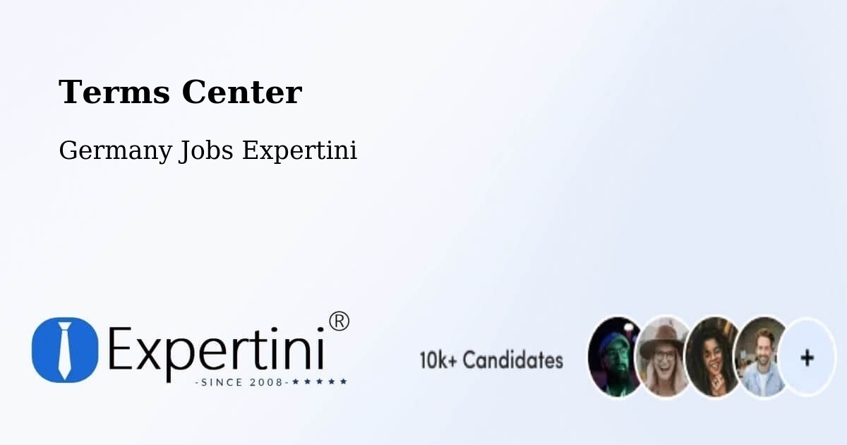 Terms Center - Germany Jobs Expertini