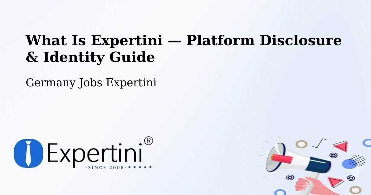 What Is Expertini — Platform Disclosure & Identity Guide – Gräfelfing